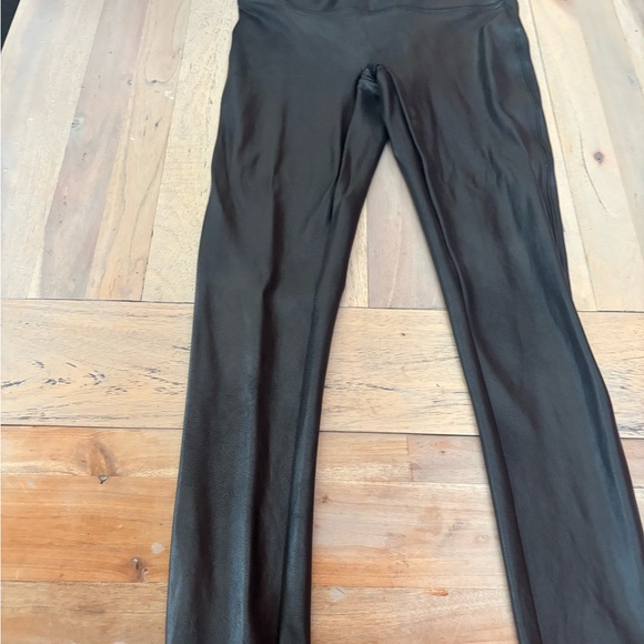 SPANX Black faux leather  Leggings - Picture 2 of 5